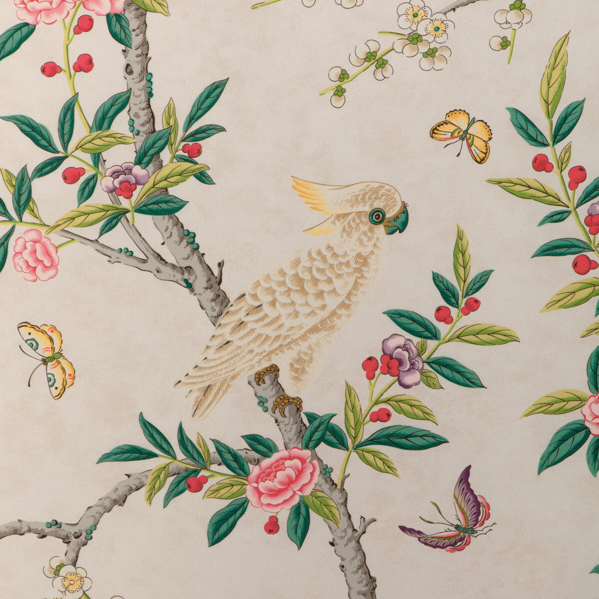BRUNSCHWIG & FILS 8024106.1623.0 KANCHOU PRINT MULTI Fabric - Eade's Wallpaper