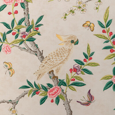 BRUNSCHWIG & FILS 8024106.1623.0 KANCHOU PRINT MULTI Fabric - Eade's Wallpaper