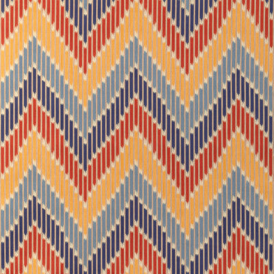 BRUNSCHWIG & FILS 8024107.195.0 CASCADE PRINT RED/BLUE Fabric - Eade's Wallpaper