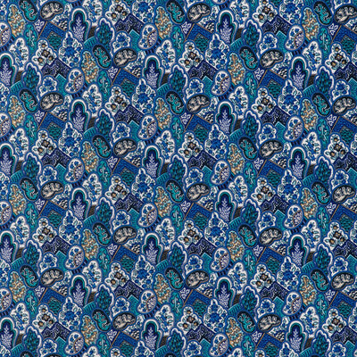 BRUNSCHWIG & FILS 8024108.513.0 VILLANDRY PRINT AZURE Fabric - Eade's Wallpaper