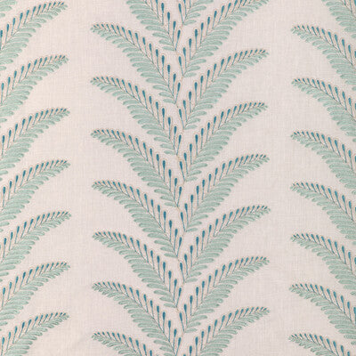 BRUNSCHWIG & FILS 8024109.13.0 FOUGERE EMB AQUA Fabric - Eade's Wallpaper