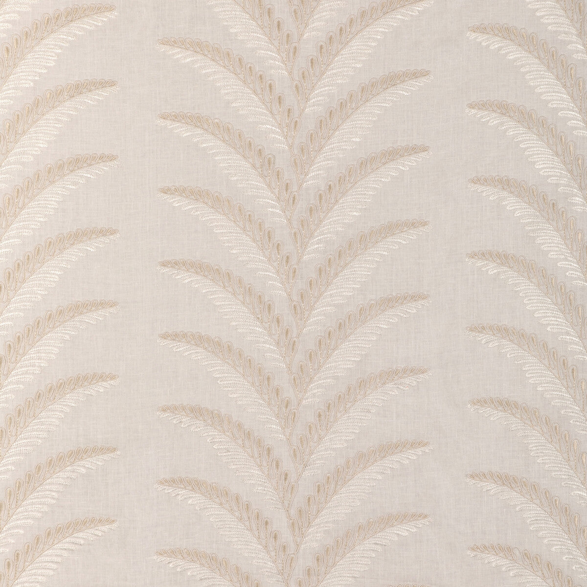 BRUNSCHWIG & FILS 8024109.16.0 FOUGERE EMB CREAM Fabric - Eade's Wallpaper