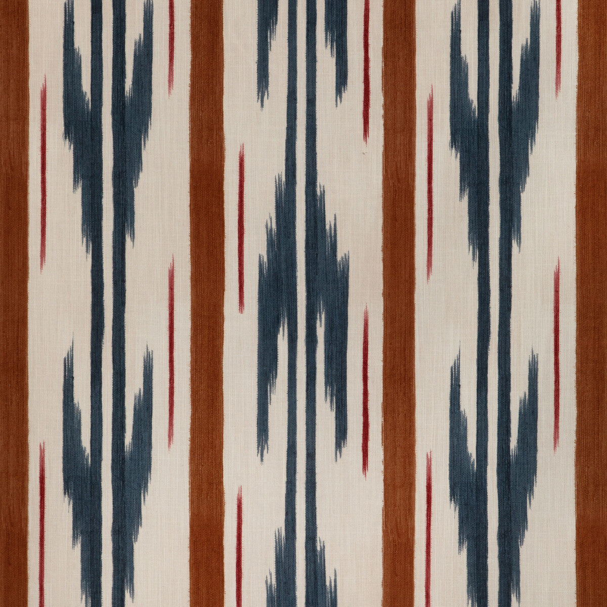 BRUNSCHWIG & FILS 8024111.519.0 LE MISTRAL PRINT SPICE Fabric - Eade's Wallpaper