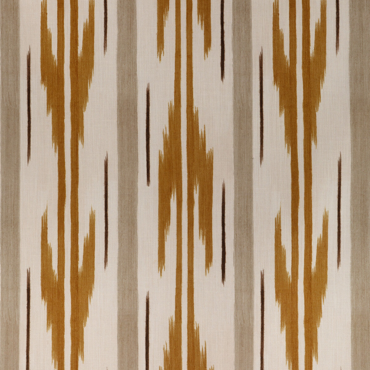 BRUNSCHWIG & FILS 8024111.64.0 LE MISTRAL PRINT OCHRE Fabric - Eade's Wallpaper