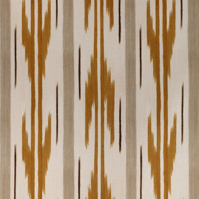 BRUNSCHWIG & FILS 8024111.64.0 LE MISTRAL PRINT OCHRE Fabric - Eade's Wallpaper