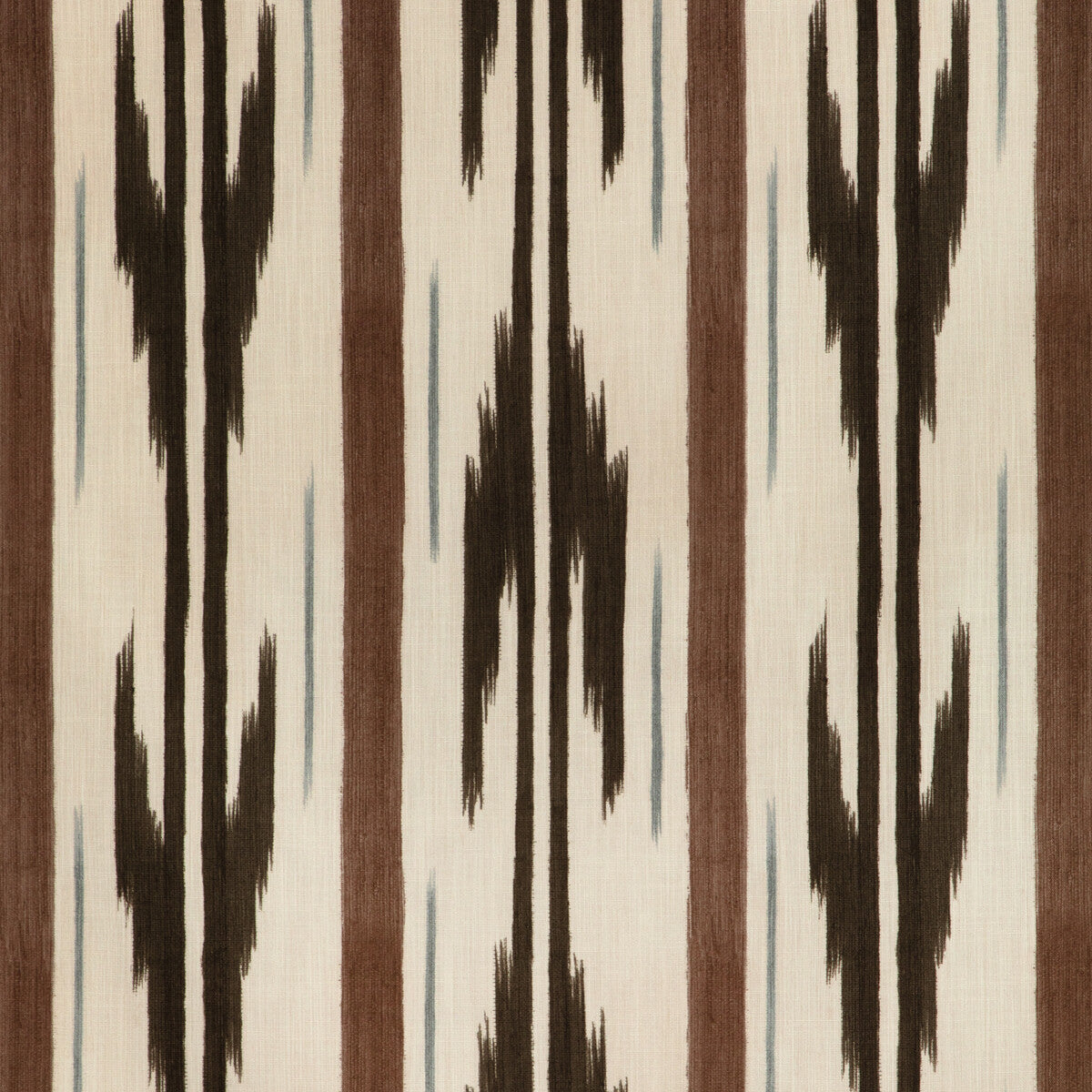 BRUNSCHWIG & FILS 8024111.666.0 LE MISTRAL PRINT WALNUT Fabric - Eade's Wallpaper