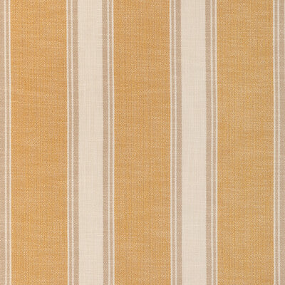 BRUNSCHWIG & FILS 8024120.416.0 LA RIVIERA STRIPE OCHRE Fabric - Eade's Wallpaper