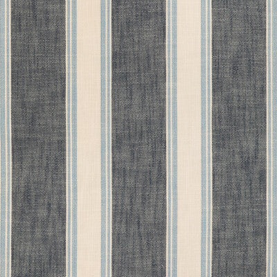 BRUNSCHWIG & FILS 8024120.55.0 LA RIVIERA STRIPE BLUE Fabric - Eade's Wallpaper