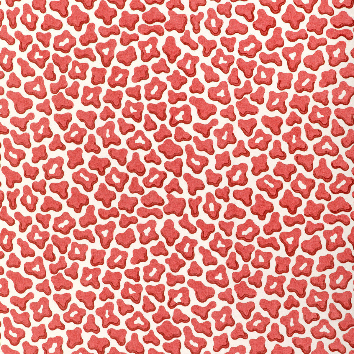 BRUNSCHWIG & FILS 8024125.19.0 GUEPARD PRINT ROUGE Fabric - Eade's Wallpaper