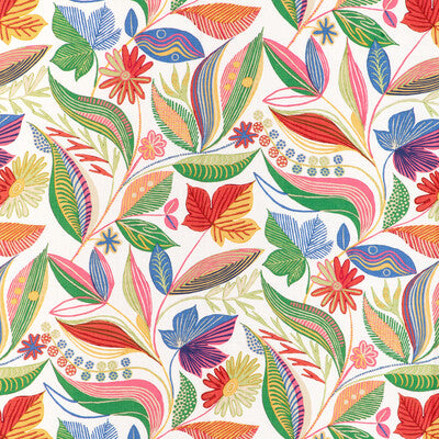 BRUNSCHWIG & FILS 8024126.73.0 CARLSTEN PRINT SPRING Fabric - Eade's Wallpaper