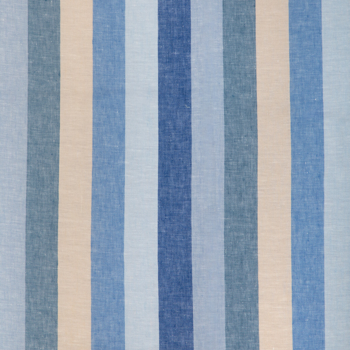 BRUNSCHWIG & FILS 8024127.155.0 PICNIC STRIPE BLUE Fabric - Eade's Wallpaper