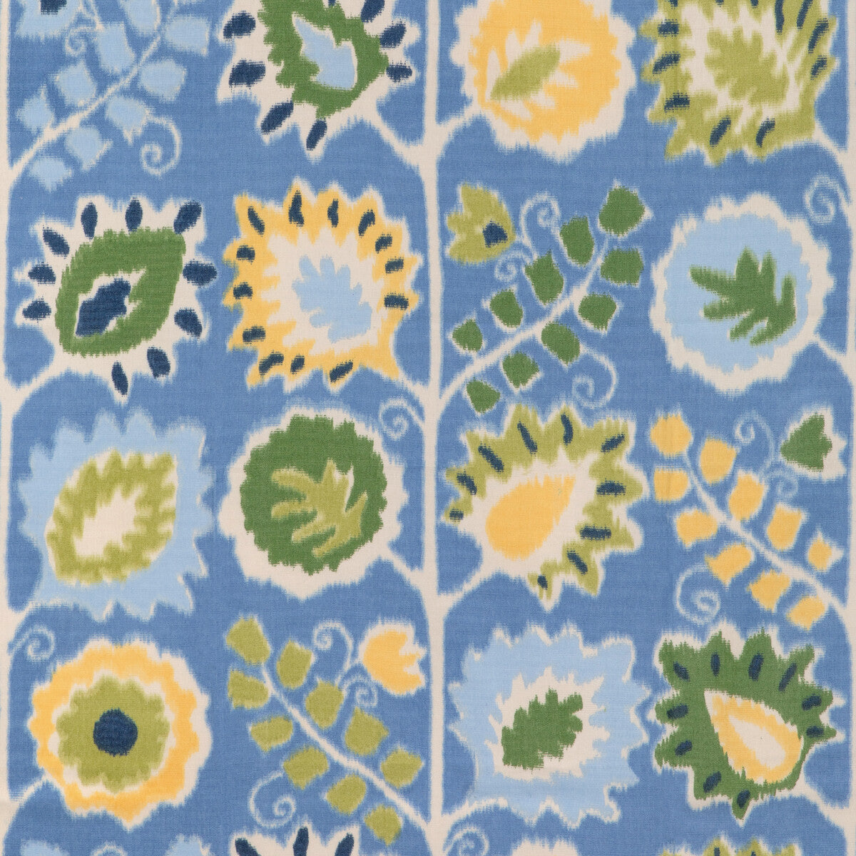 BRUNSCHWIG & FILS 8024128.153.0 ROSENDAL WARP PRINT DELFT Fabric - Eade's Wallpaper