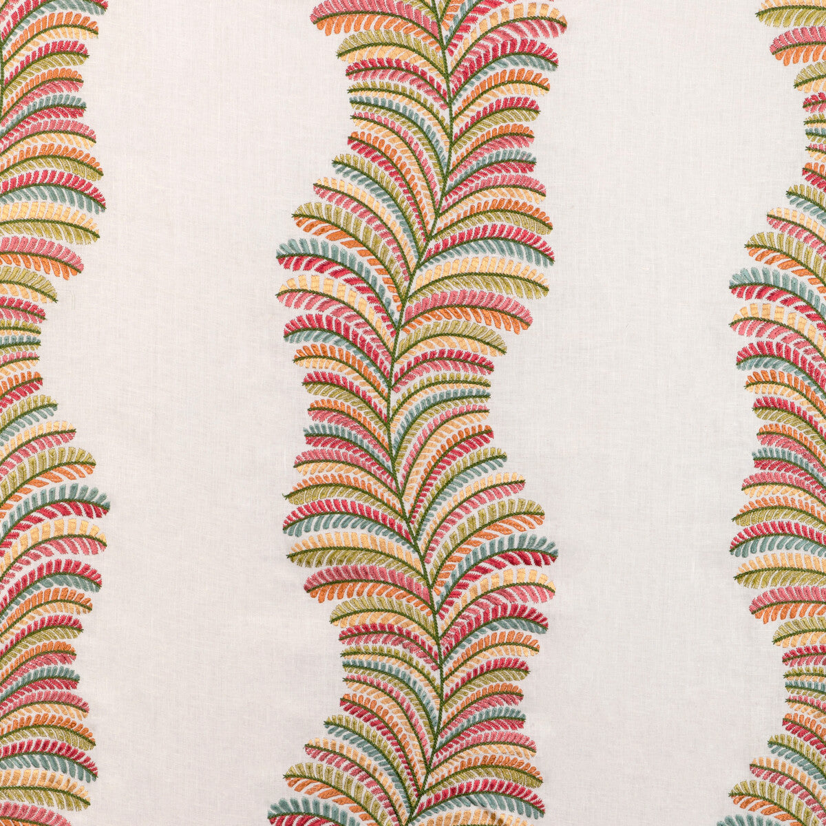 BRUNSCHWIG & FILS 8024129.73.0 ROWAN EMB SPRING Fabric - Eade's Wallpaper