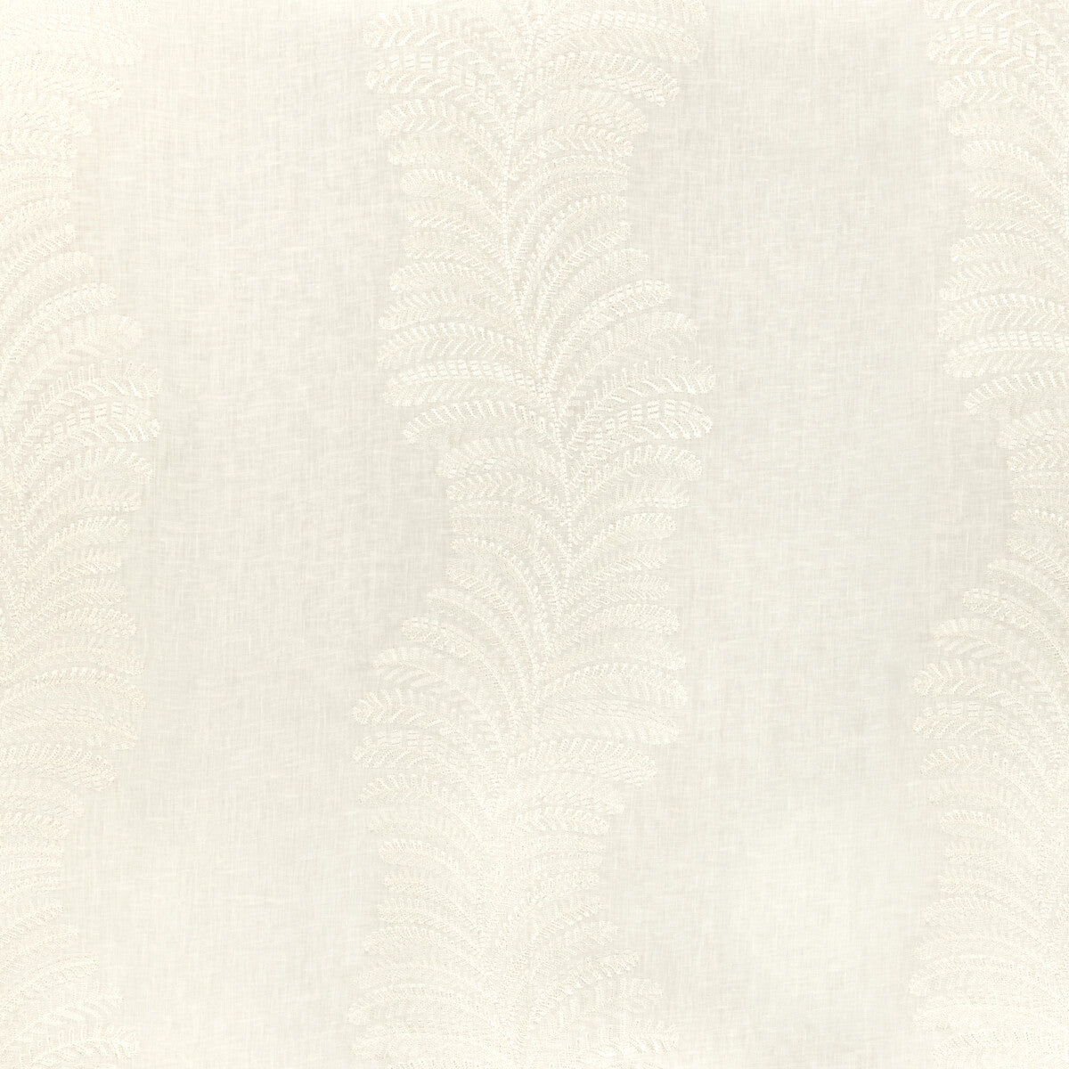 BRUNSCHWIG & FILS 8024130.1.0 ROWAN SHEER IVORY Fabric - Eade's Wallpaper