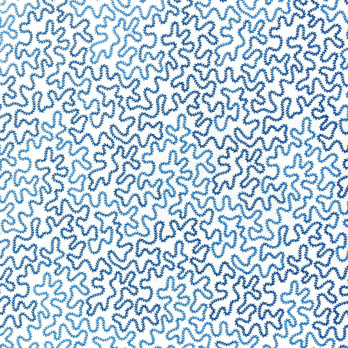 BRUNSCHWIG & FILS 8024132.155.0 BRAMBLE EMB BLUE Fabric - Eade's Wallpaper