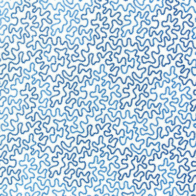 BRUNSCHWIG & FILS 8024132.155.0 BRAMBLE EMB BLUE Fabric - Eade's Wallpaper