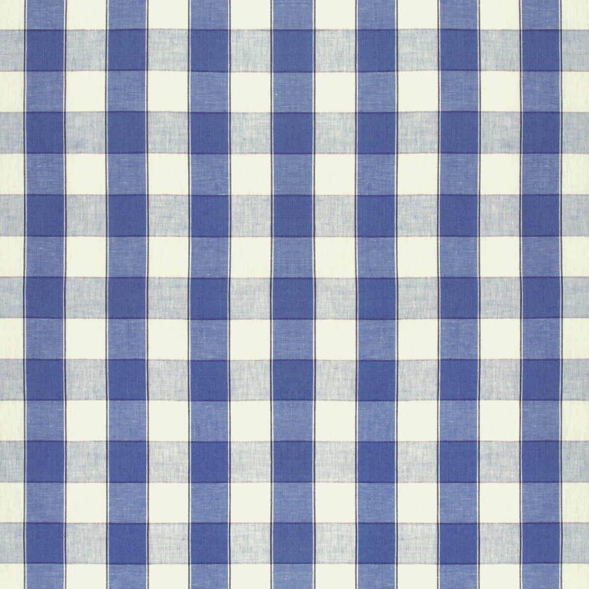 BRUNSCHWIG & FILS 8024138.5.0 CLEMENS CHECK BLUE Fabric - Eade's Wallpaper
