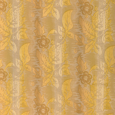 BRUNSCHWIG & FILS 8024140.40.0 PRIMAVERA BROCATELLE CANARY Fabric - Eade's Wallpaper