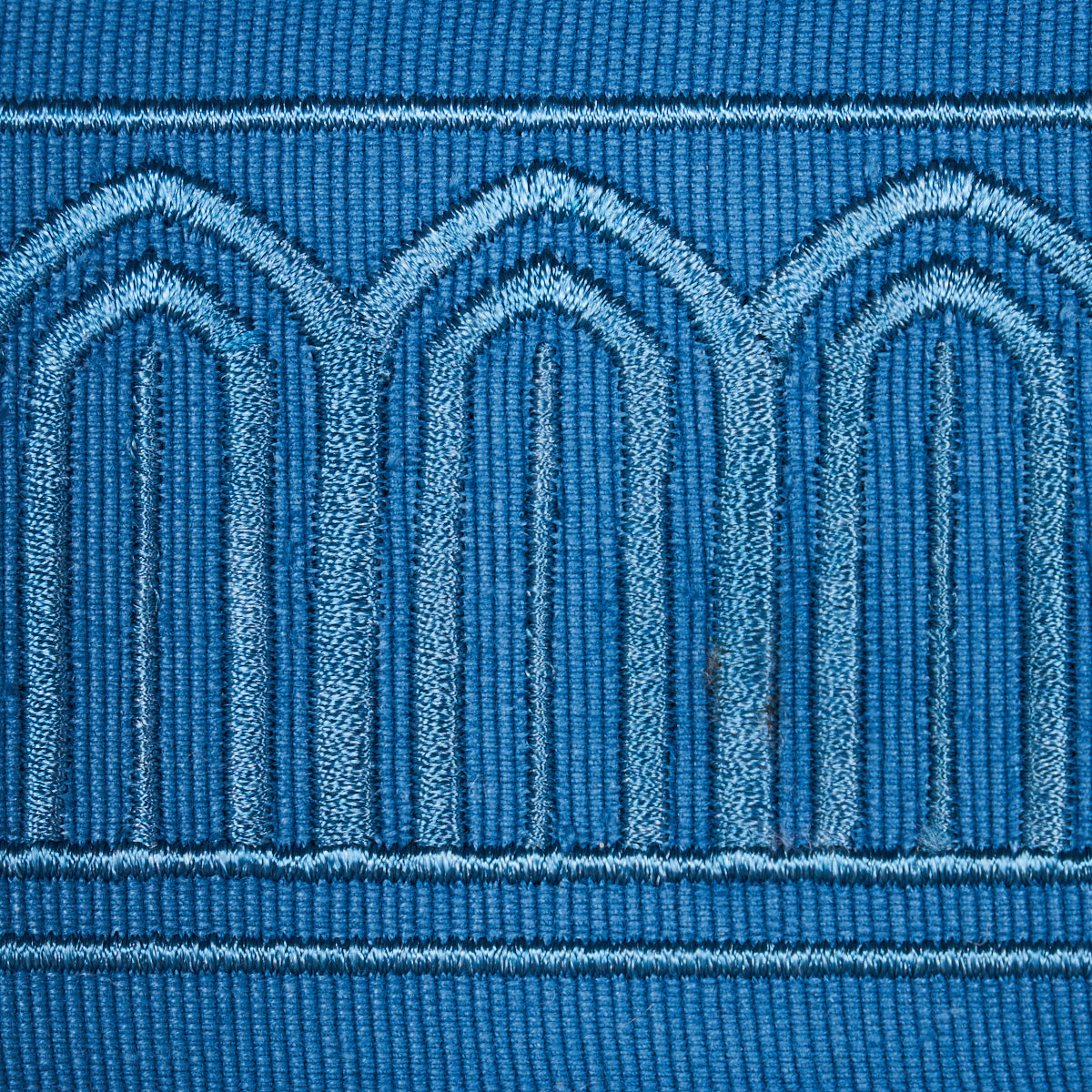Schumacher 81151 ARCHES EMBROIDERED TAPE MEDIUM in TEAL Trim
