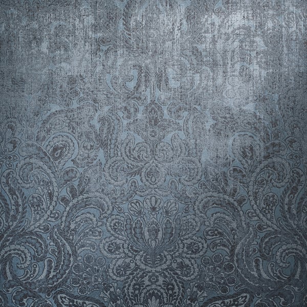 Galerie 81198 Blue Damask - Eade's Wallpaper