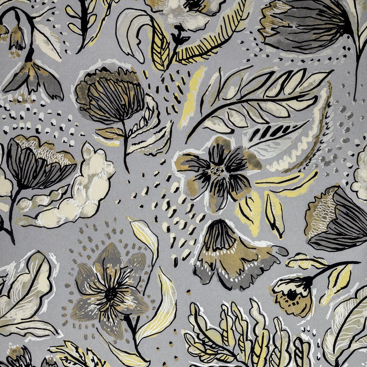 Galerie GH81333-23 Silver Grey Wild Garden - Eade's Wallpaper
