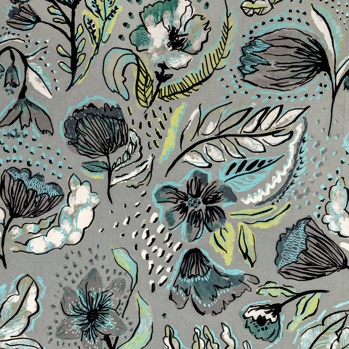 Galerie GH81334-23 Silver Grey Wild Garden - Eade's Wallpaper