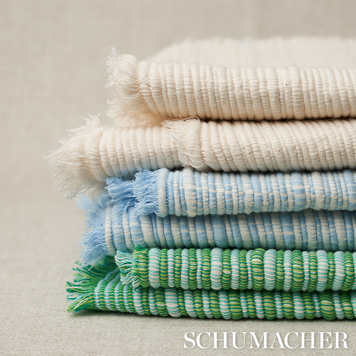 Schumacher 81370 ZETA HANDWOVEN TEXTURE in NATURAL Fabric -