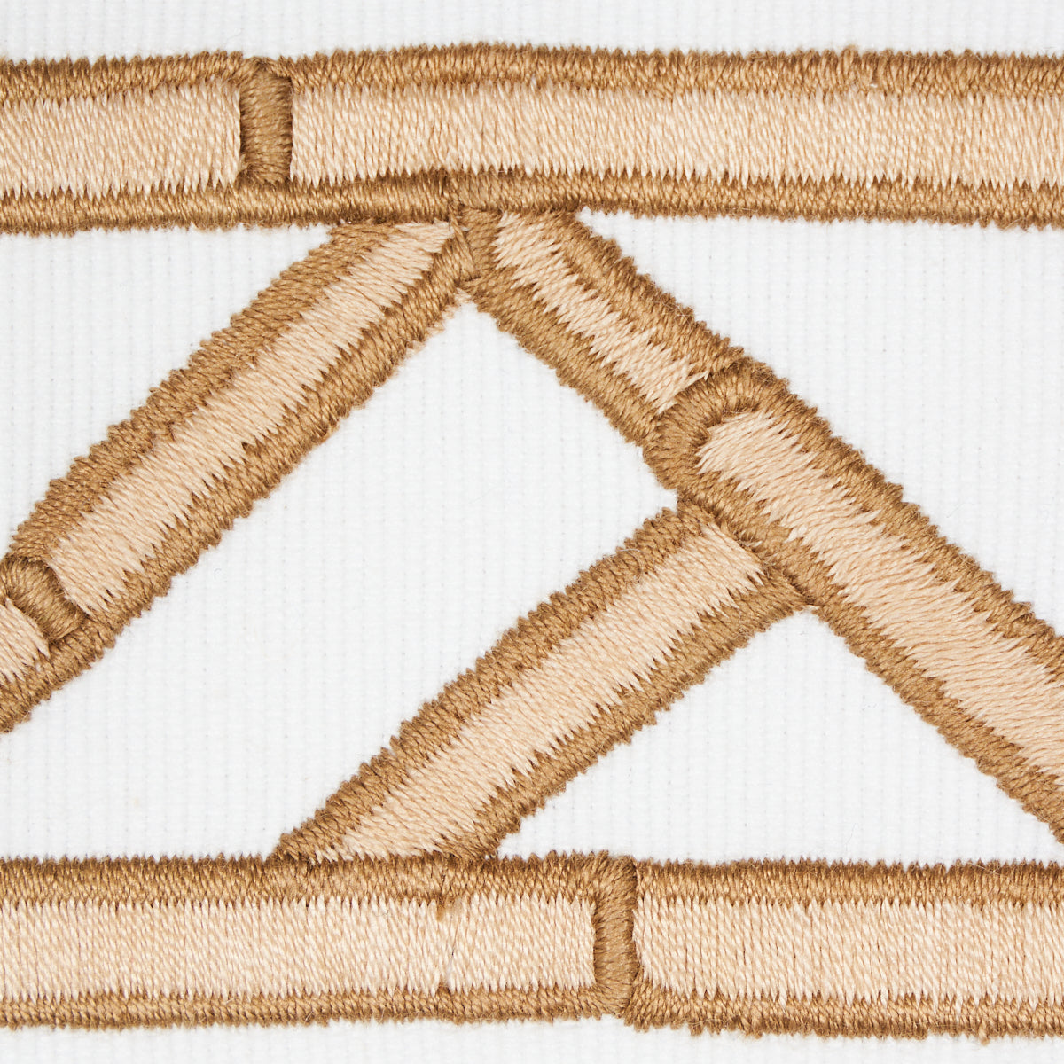 Schumacher 81740 BAMBOO TRELLIS TAPE in SESAME Trim - DAVID