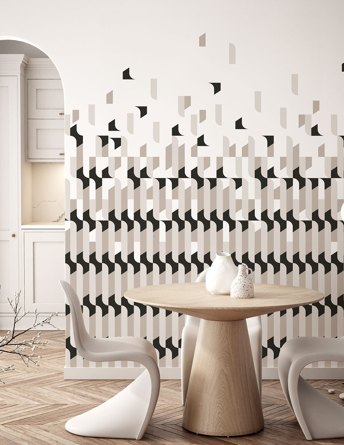 Papermint Alma Pack 1 & 2 in Black Wall Mural 8184-BDL-AB1