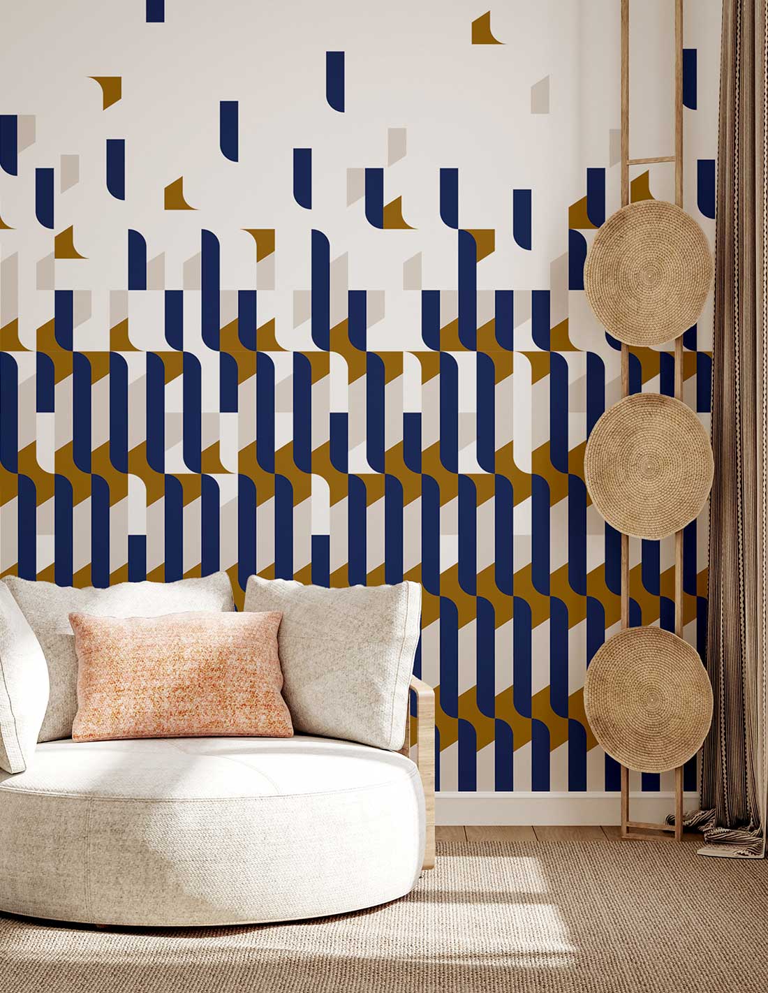 Papermint Alma Pack 1 & 2 in Blue Wall Mural 8184-BDL-AB2