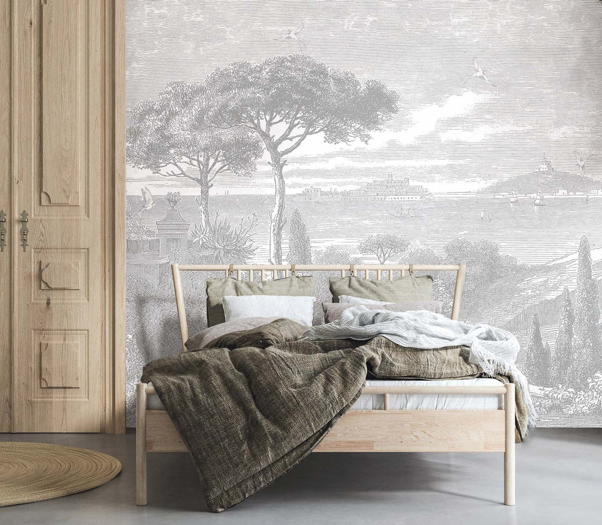Papermint By the Sea Pack 1, 2 & 3 in Grey Wall Mural 8184-B