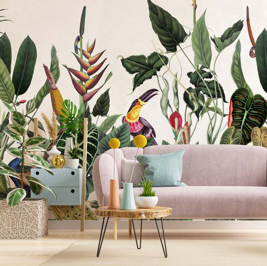Papermint Bornéo Pack 1, 2 & 3 in Green Wall Mural 8184-BDL-