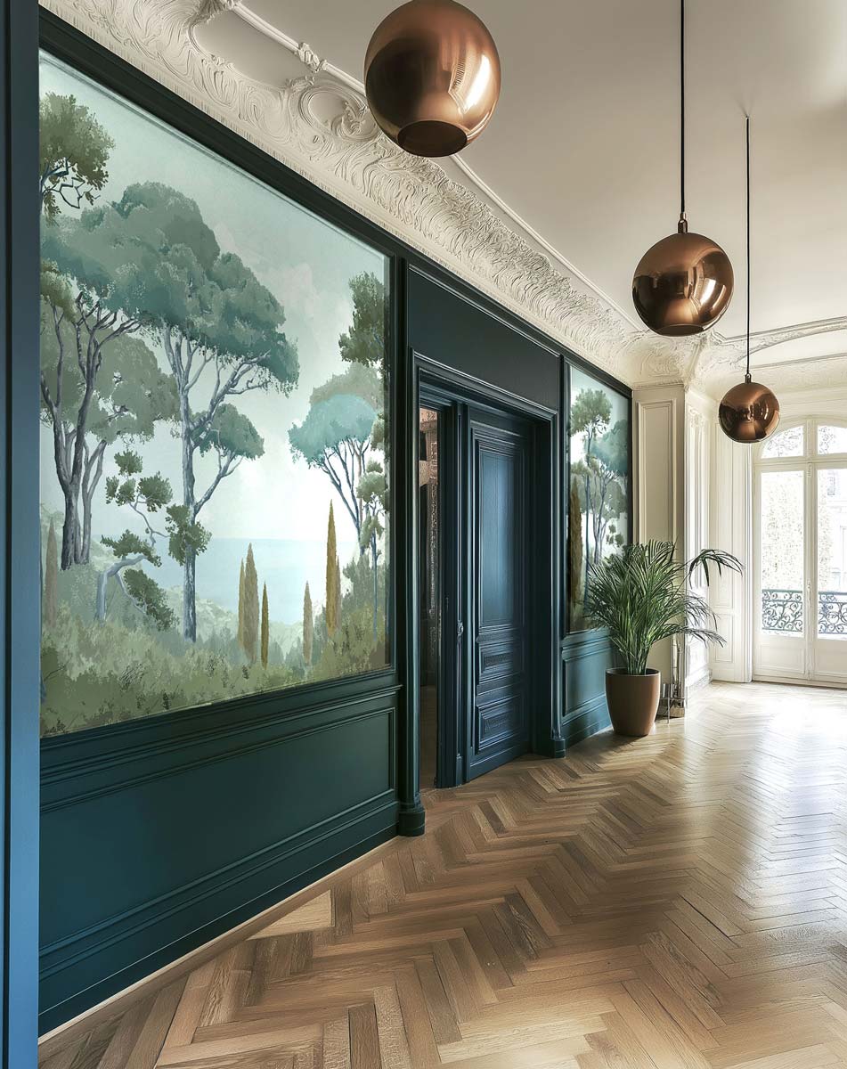 Papermint French Riviera Pack 1, 2 & 3 in Grey Wall Mural 81