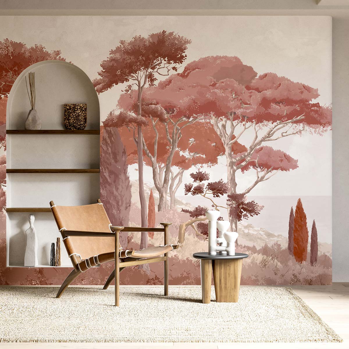 Papermint French Riviera Pack 1, 2 & 3 in Red Wall Mural 818