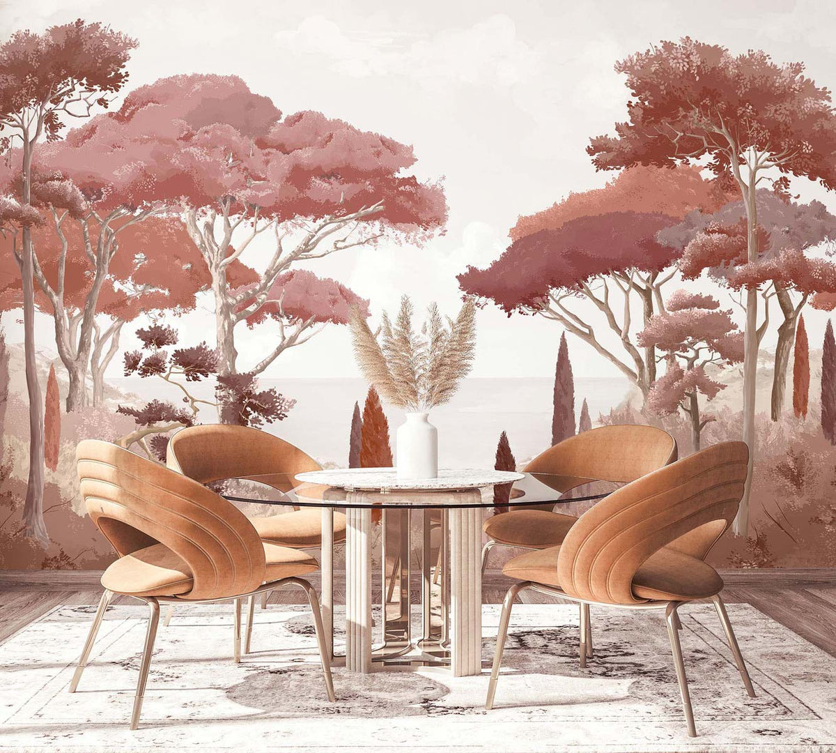 Papermint French Riviera Pack 1, 2 & 3 in Red Wall Mural 818