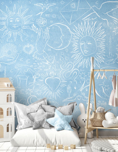 Papermint Divine Pack 1 & 2 in Blue Wall Mural 8184-BDL-AU2