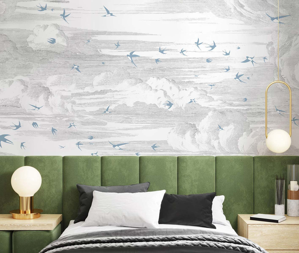 Papermint Soaring Pack 1 & 2 in White Wall Mural 8184-BDL-AY