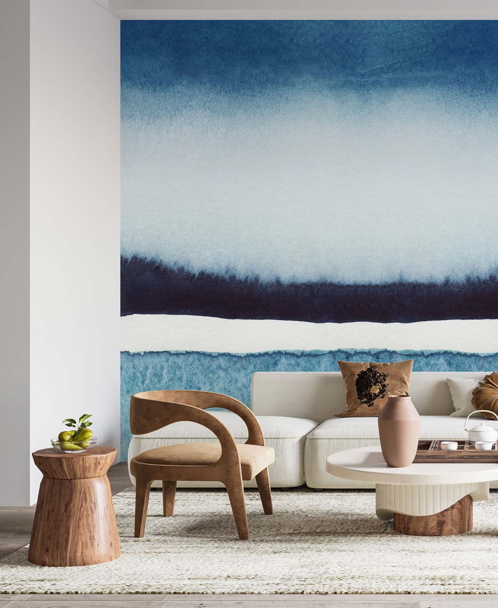 Papermint Sea Horizon Pack 1 & 2 in Blue Wall Mural 8184-BDL
