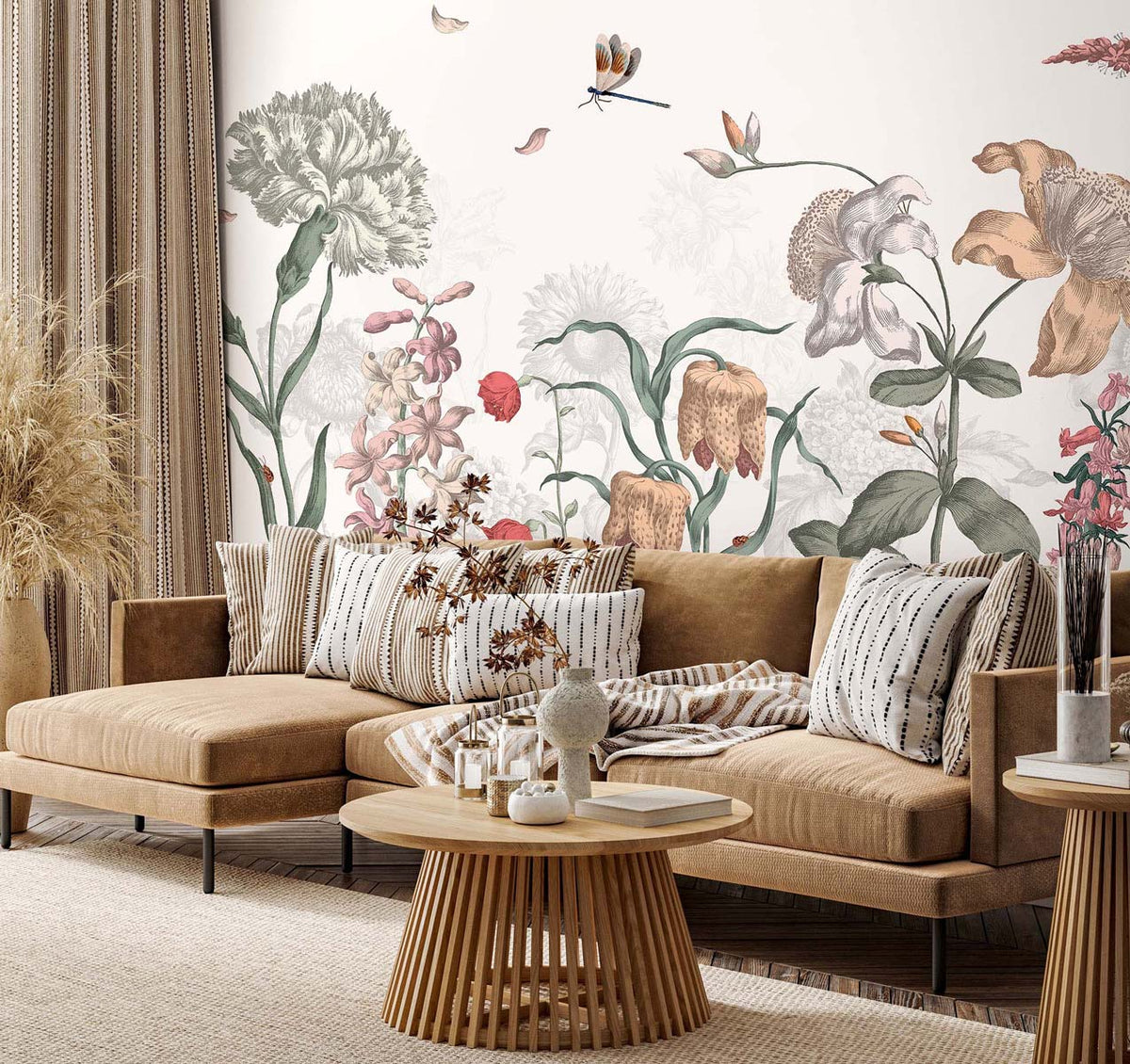 Papermint English Garden Pack 1, 2 & 3 in Green Wall Mural 8