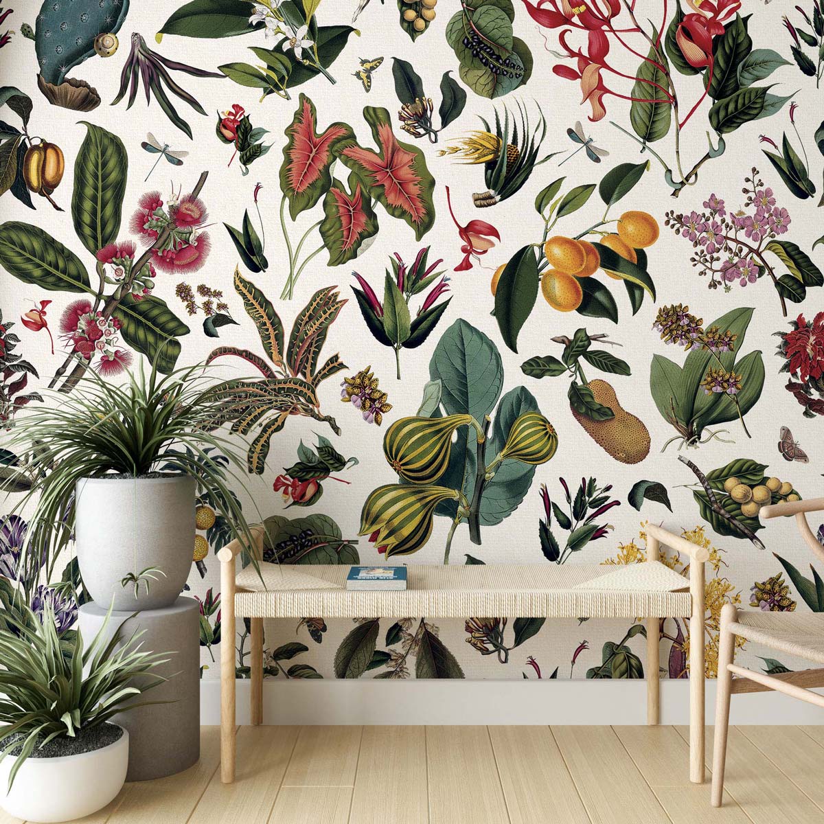 Papermint Yesteryear Garden Pack 1 & 2 in Multi Wall Mural 8