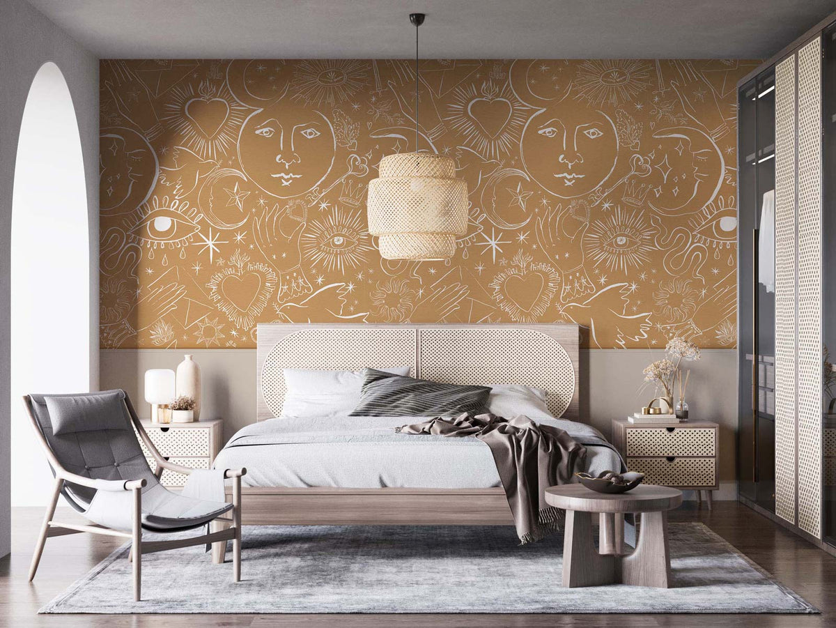Papermint Mystic Pack 1, 2 & 3 in Brown Wall Mural 8184-BDL-