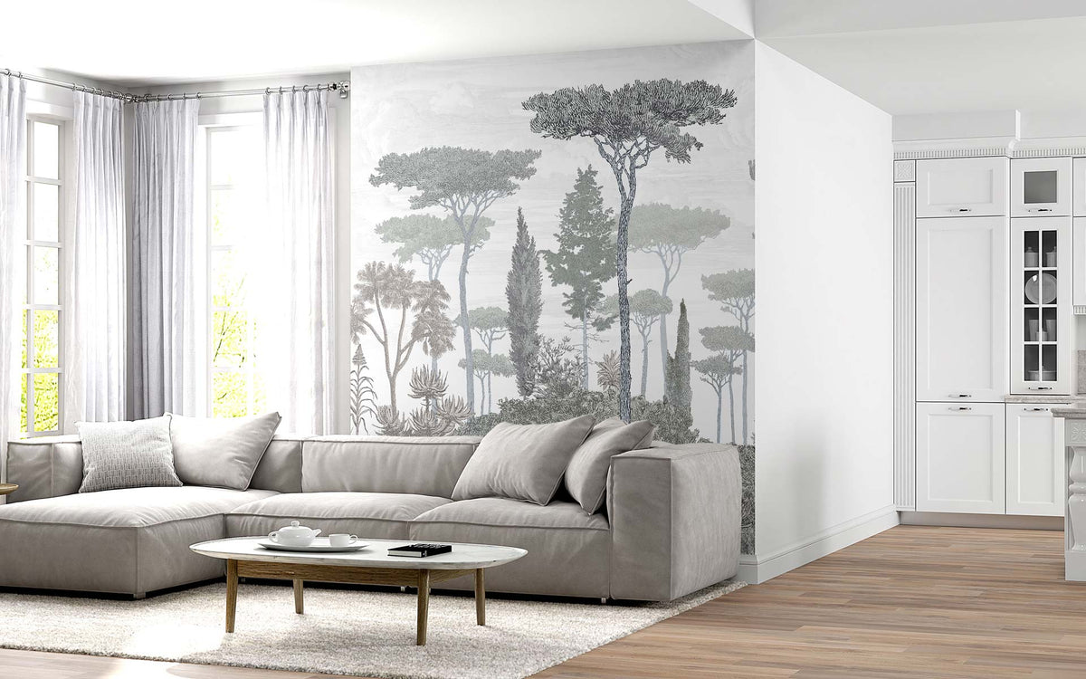 Papermint Pinery Pack 1, 2 & 3 in Grey Wall Mural 8184-BDL-C