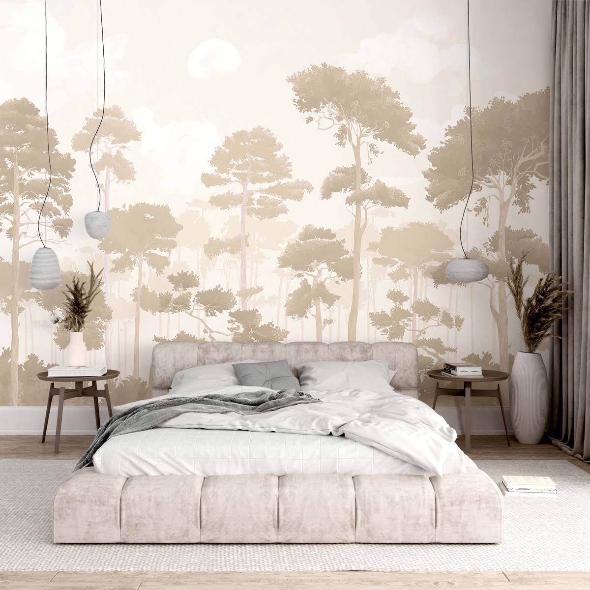Papermint Pinewood Pack 1, 2 & 3 in Beige Wall Mural 8184-BD