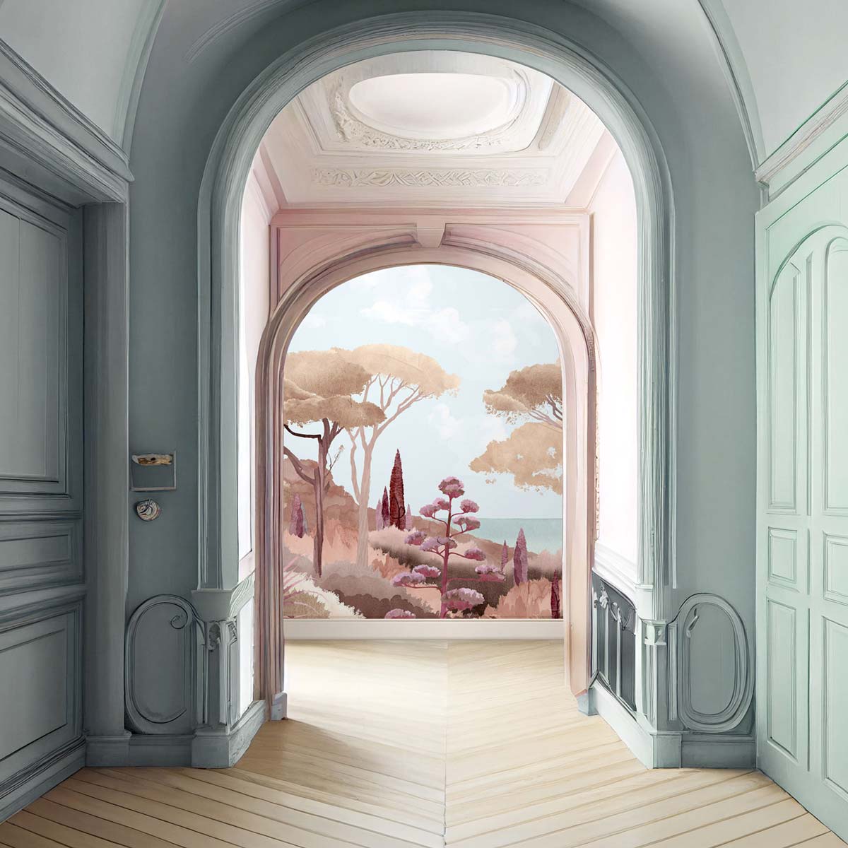 Papermint Riviera Pack 1, 2 & 3 in Orange Wall Mural 8184-BD