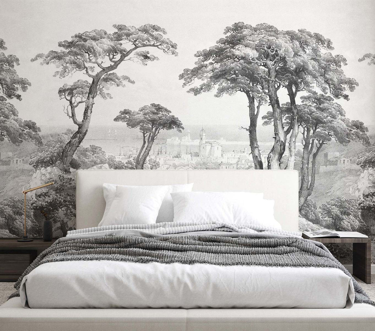 Papermint Saint-Tropez Pack 1 & 2 in Grey Wall Mural 8184-BD