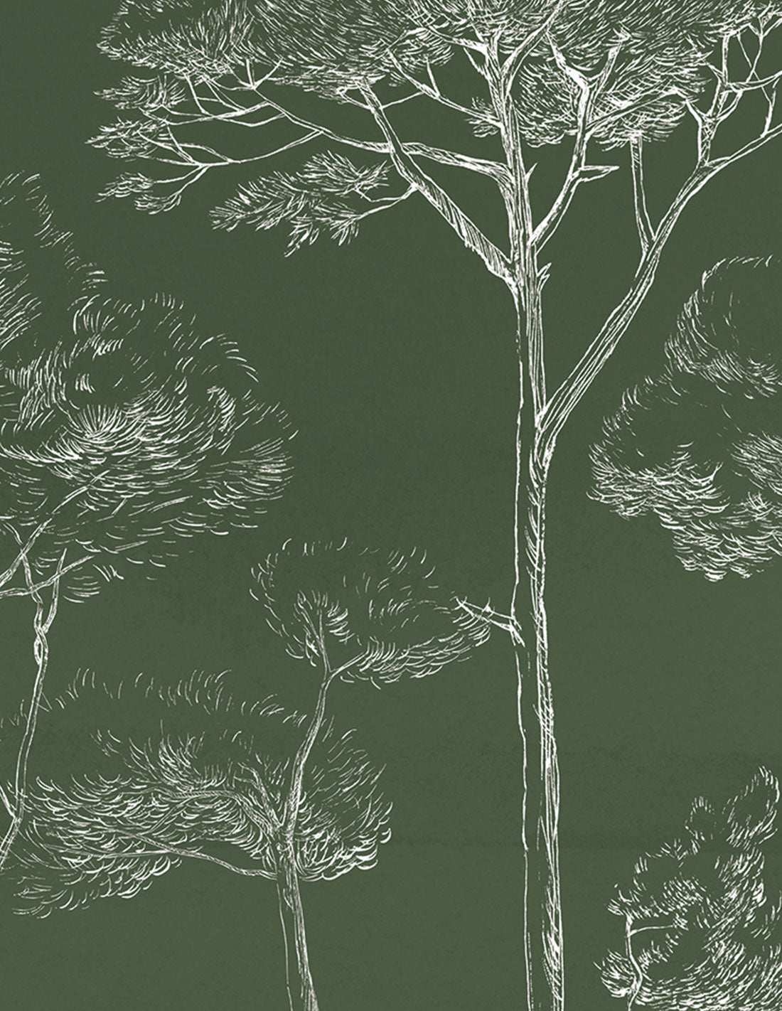 Papermint Under the Pines Pack 1 & 2 in Green Wall Mural 818