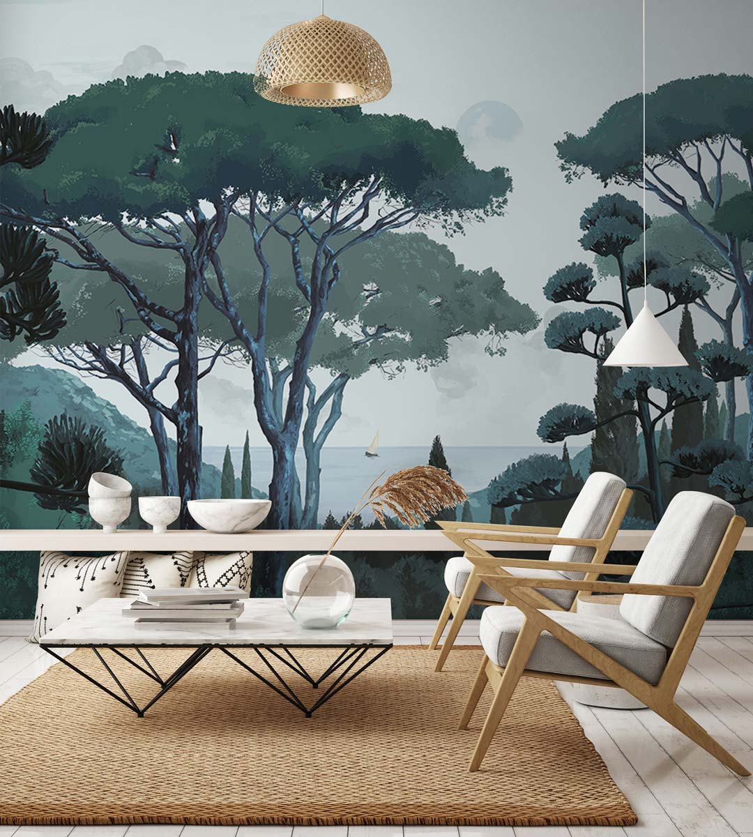 Papermint Tuscany Pack 1, 2 & 3 in Blue Wall Mural 8184-BDL-
