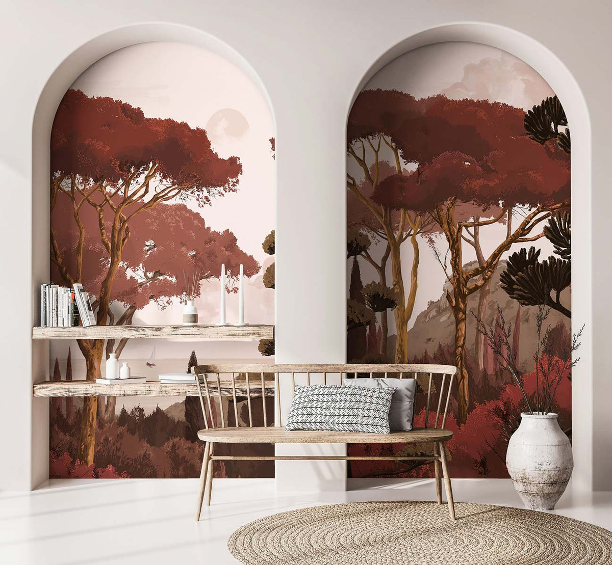 Papermint Tuscany Pack 1, 2 & 3 in Orange Wall Mural 8184-BD
