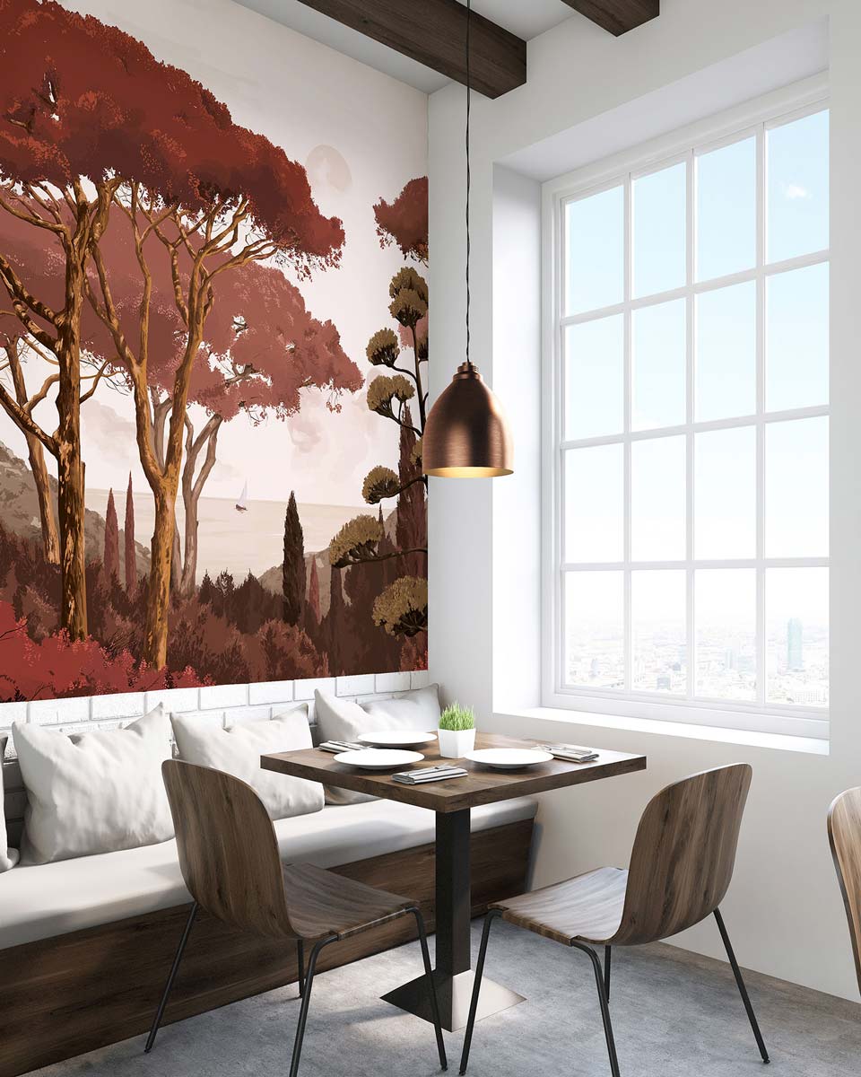 Papermint Tuscany Pack 1, 2 & 3 in Orange Wall Mural 8184-BD