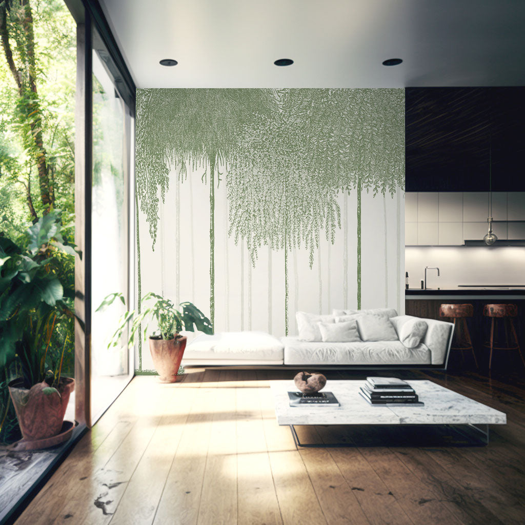 Papermint Woods Pack 1 & 2 in Green Wall Mural 8184-BDL-DI